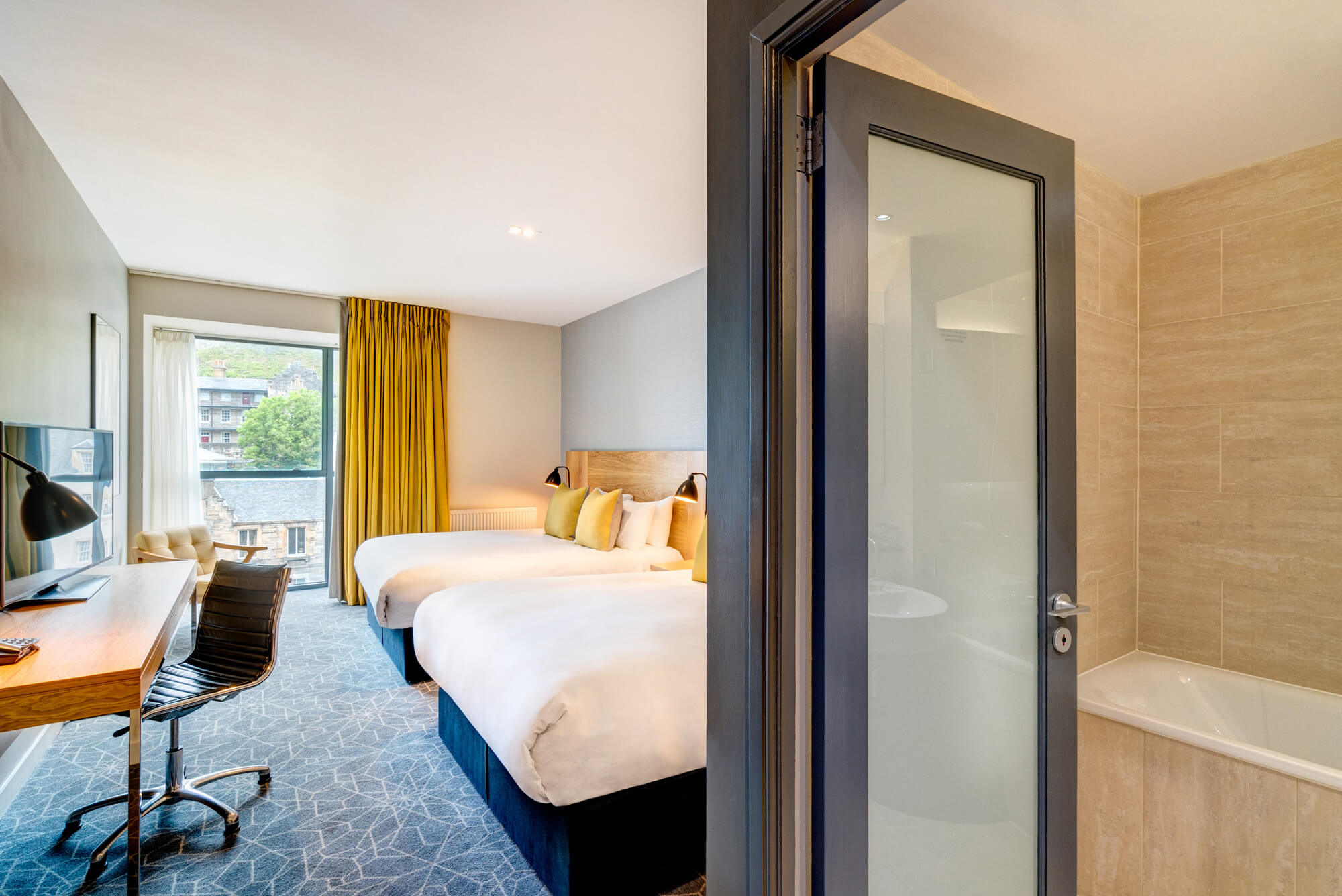 Family Room with two queen-size beds at Apex Grassmarket Hotel